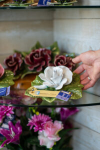 fleurs en ceramique